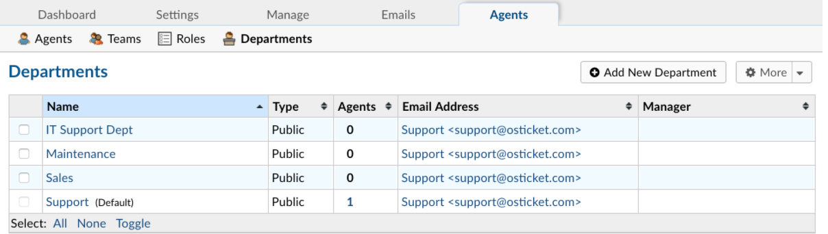 Configuring Departments 1