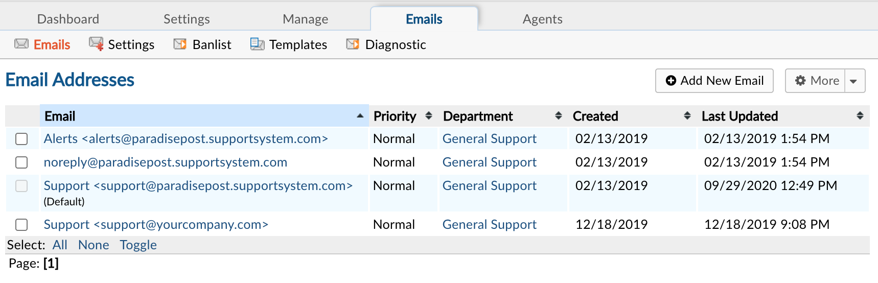 Configuring System Emails 1