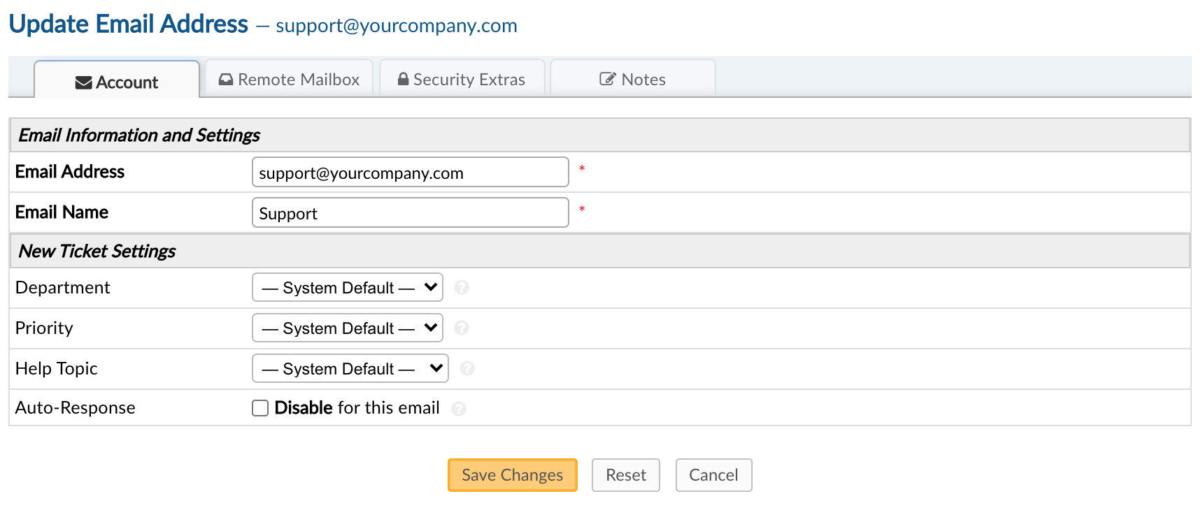 Configuring System Emails 2