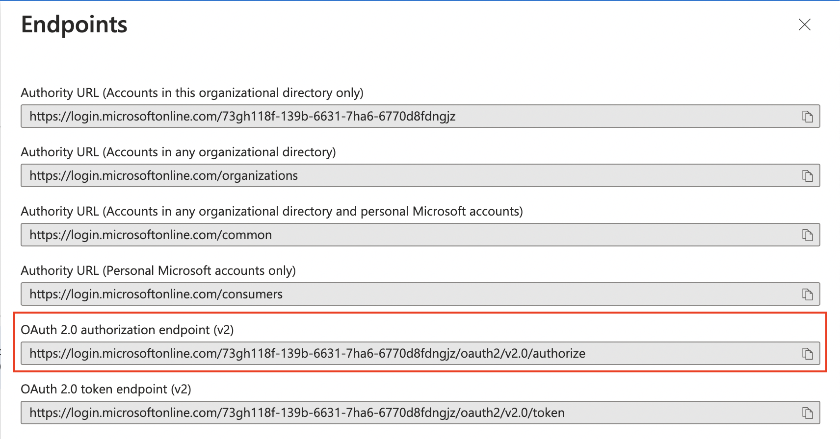 OAuth 2.0 authorization endpoint (v2)