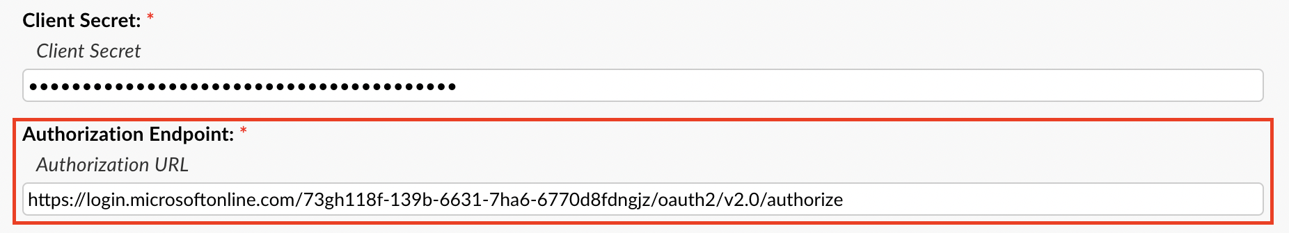 osTicket Authorization Endpoint field