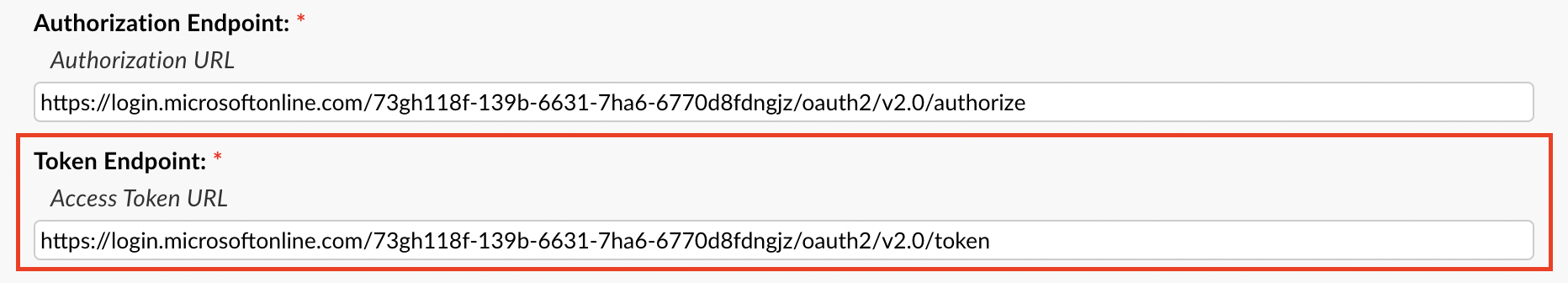 osTicket Token Endpoint field